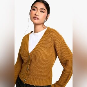 Wilfred Mustard Cardigan Sweater